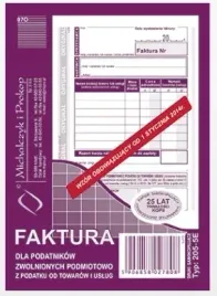 druk-faktura-vat-205-5e-a6-dla-podatnikow-zwolnionych-podmiotowo-z-podatku