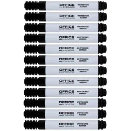 marker-office-products-do-tablic-czarny-okragly-1-3mm-szybkoschnacy-12-szt