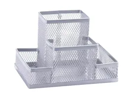 przybornik-na-biurko-z-metalowej-siatki-4-komorowy-srebrny