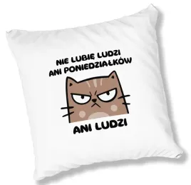 poduszka-biala-nie-lubie-poniedzialkow-prezent-wzory