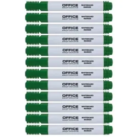 marker-office-products-do-tablic-zielony-okragly-1-3mm-szybkoschnacy-12-szt