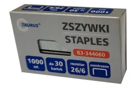 zszywki-26-6-taurus-1000szt