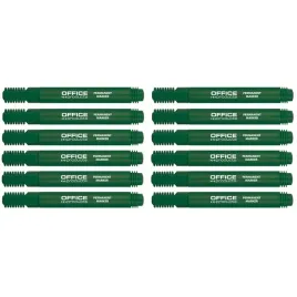 marker-permanentny-office-products-zielony-1-3mm-szybkoschnacy-12-sztuk
