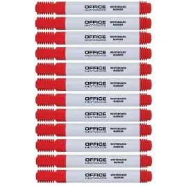 markery-office-do-tablic-czerwone-okragly-1-3mm-szybkoschnace-12-sztuk