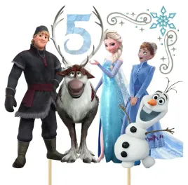 topper-ozdoba-dekoracja-na-tort-elsa-kraina-lodu-elza-frozen-5-urodziny