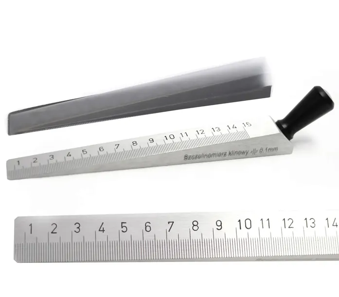 Szczelinomierz klinowy klin pomiarowy 15CM/MM