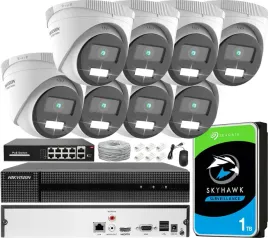 monitoring-zewnetrzny-ip-zestaw-8x-kamera-hikvision-colorvu-led-30m-poe