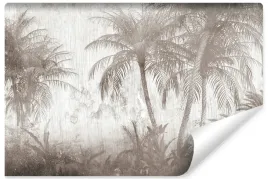 fototapeta-palmy-las-tropikalny-tekstura-drewna-abstrakcja-retro-450x300