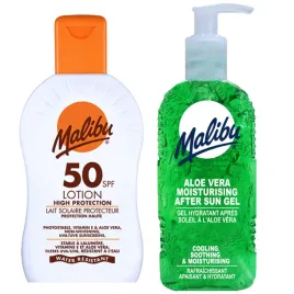 malibu-spf50-wodoodporny-balsam-200ml-aloe-zel-po-opalaniu-200ml
