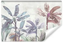 fototapeta-do-salonu-kolorowe-drzewa-bananowe-abstrakcja-mur-450x300
