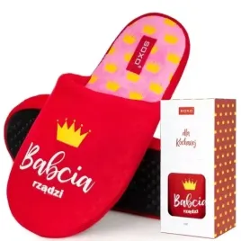 smieszne-kapcie-damskie-super-babcia-soxo-pantofle-domowe-prezent-dla-babci