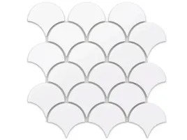 mozaika-ceramiczna-fish-scale-white-mat-biala