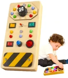 tablica-manipulacyjna-panel-sensoryczny-drewniany-kontroler-led-przelacznik