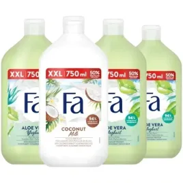 zel-pod-prysznic-damski-fa-aloes-i-kokos-mix-zestaw-4x-750ml
