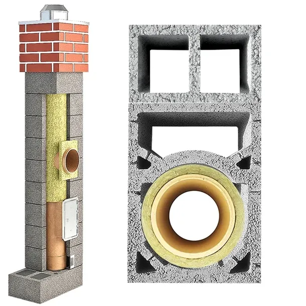 KOMIN 8M FI200 3W OCIEPLONY KOMPLETNY SYSTEM CERAMICZNY IZOLOWANY UNI