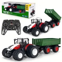 duzy-traktor-zdalnie-sterowany-z-przyczepa-z-kiprem-swiatla-pilot-1-24