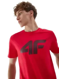 4f-t-shirt-meski-aw23ttshm0877-czerwona-rozmiar-l