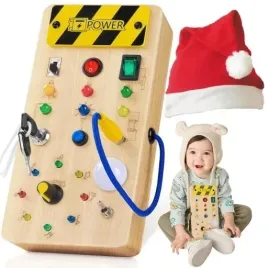 drewniana-tablica-sensoryczna-edukacyjna-led-montessori-wlacznikami-swiatla