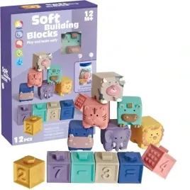 edukacyjne-kolorowe-miekkie-klocki-sensoryczne-zwierzatka-zestaw-12-szt