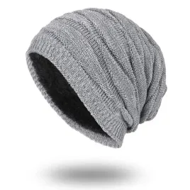 czapka-meska-zimowa-szara-ocieplana-beanie-ciepla