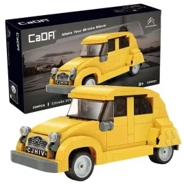 klocki-konstrukcyjne-auto-zolte-autko-citroen-2cv-298-elementow-cada