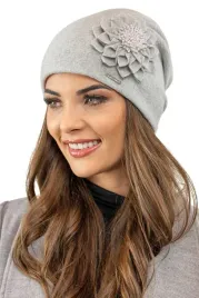 czapka-zimowa-damska-beanie-ciepla-jasnoszary-vivisence-7052
