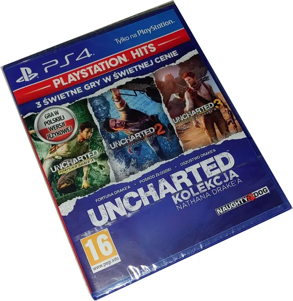 Uncharted Kolekcja Nathana Drake Collection / 3 gry / NOWA / PL / PS4