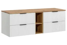 biala-szafka-pod-umywalke-wiszaca-blat-180-cm-regal-wotan-ryflowane-fronty
