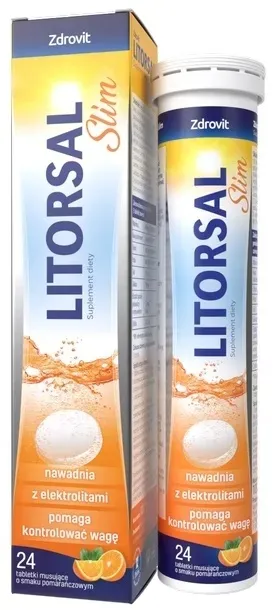 ZDROVIT LITORSAL SLIM Elektrolity odchudzanie DETOKS 24 tabletki