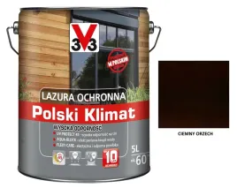 lazura-v33-polski-klimat-10-lat-5-l-odporny-ciemny-orzech-satyna