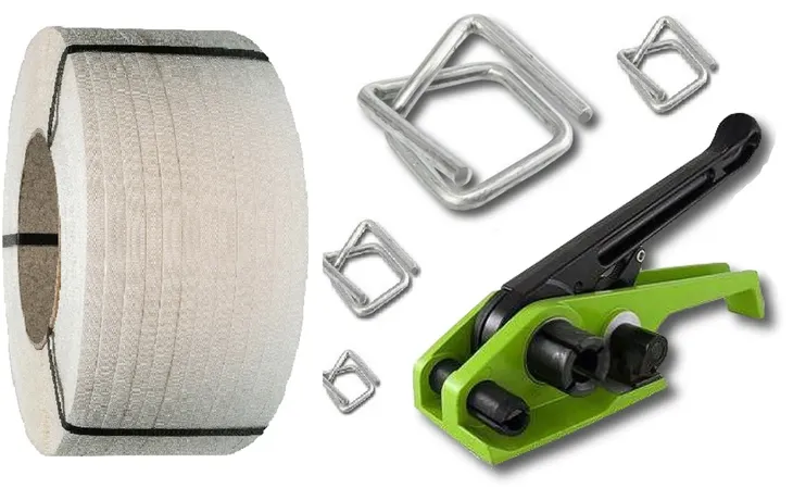 19mm CAŁY ZESTAW Taśma do spinania pakowania palet