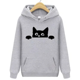 bluza-z-kotem-damska-z-kapturem-dresowa-xl