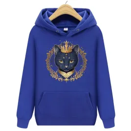 bluza-z-kotem-damska-z-kapturem-dresowa-xl