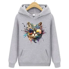 bluza-z-kotem-damska-z-kapturem-dresowa-l