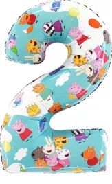balon-cyfra-2-dwa-swinka-peppa-pig-urodziny-66-cm-hel-george-i-przyjaciele