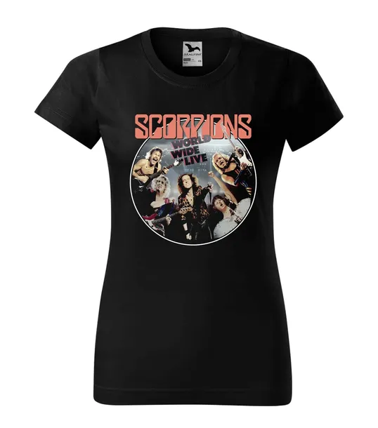 KOSZULKA SCORPIONS BLACKOUT DAMSKA ROCK - S