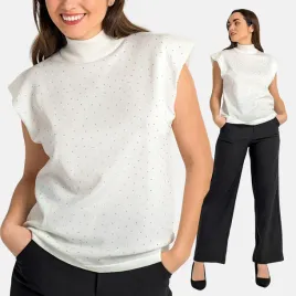 bluzka-damska-wiskoza-krotki-rekaw-stojka-krysztalki-elegancka-biala-xl