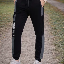 spodnie-dresowe-meskie-joggery-z-bawelna-lampasy-kieszenie-modne-czarne-3xl