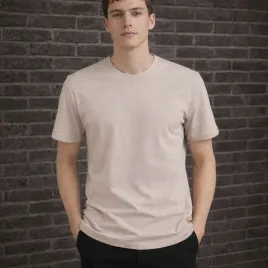 t-shirt-koszulka-meska-bawelna-czesana-klasyczny-basic-premium-bezowy-l