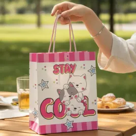 torebka-torba-ozdobna-papierowa-na-prezent-dla-dzieci-koty-kotki-rozowa