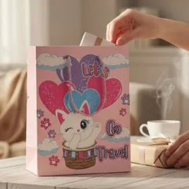 torebka-torba-ozdobna-papierowa-na-prezent-dla-dzieci-koty-kotki-jasny-roz