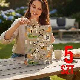 5-pak-torebka-torba-ozdobna-na-prezent-papierowa-zwierzatka-zestaw