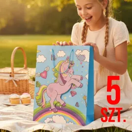 5-pak-torba-torebka-prezentowa-ozdobna-papierowa-jednorozec-zestaw