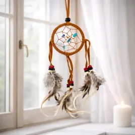 kawowy-maly-lapacz-snow-do-samochodu-domu-sypialni-dreamcatcher-brazowy