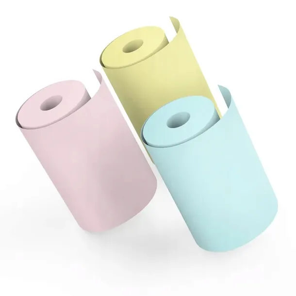 3x KOLOROWY PAPIER ROLKI DO DRUKARKI TERMICZNEJ