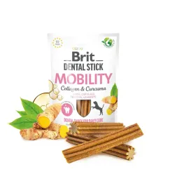 Zdjęcie produktu BRIT DENTAL STICK MOBILITY COLLAGEN&CURCUMA PRZYSMAKI DLA PSA 251g