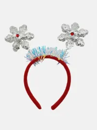 opaska-swiateczna-na-glowe-sniezynki-cekiny-mikolajki-swieta-srebrna