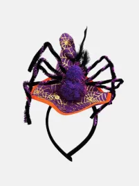 opaska-na-glowe-halloween-pajak-kapelusz-czarownicy-pajeczyna-fiolet