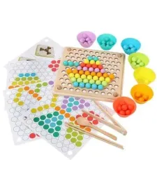 drewniana-ukladanka-montessori-kule-mozaika-koraliki-zabawka-edukacyjna