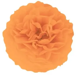 kula-pomaranczowa-dekor-pompon-bibulowy-party-15cm